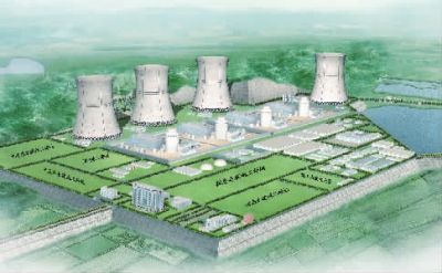 小墨山核電廠效果圖。（本版圖片由湖南核電有限公司提供）